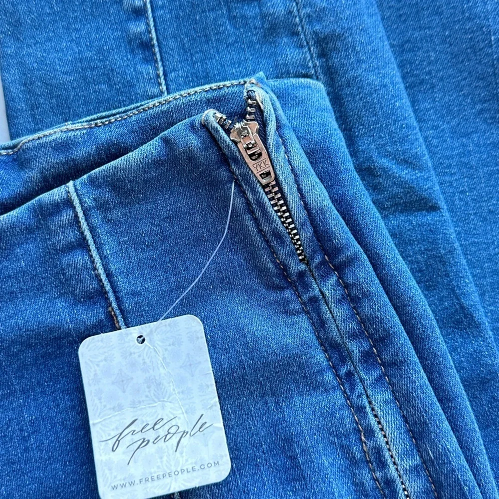 NWT Free People Bella Moto Skinny Jean in Prophecy